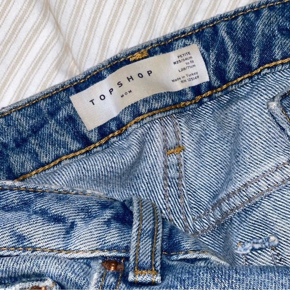 TOPSHOP PETITE Mom Denim Jeans - Picture 5 of 5